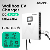 Nuevo Cargador Rápido de CC de 30kW Penoda, Modular, OEM, ODM, EVSE Comercial, Red Inteligente Integrada, CCS1, CCS2, Ev, NACS, GBT, Fleet
