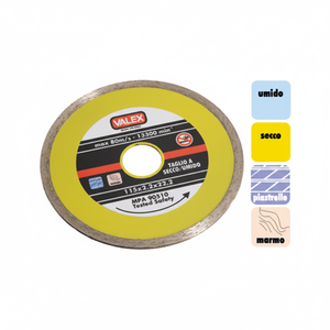 VALEX 115mm lama diamante continuo 1464652 industriale in acciaio di qualità artigianale materiale ceramico uso umido pressa a caldo personalizzabile - Product Image 1