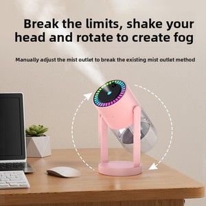 Starry Sky Projection <b>Humidifier</b> – Top Shaking Head Desktop Car <b>Humidifier</b>, Creative USB Spray Hydration Machine – Mini Portable - Product Image 3