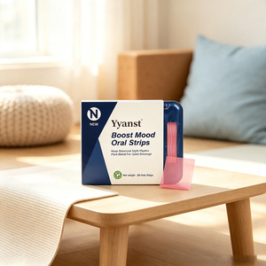 Plant Based Mood Boost Oral Strips Keep Balanced Night Rhythm Natural <b>Herbal</b> Blend Fast Dissolve For Evening Relaxation - Product Image 4