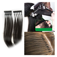 Kit Machine d'Extensions de Cheveux 6D, Naturelles, Véritables, d'Origine Fabricant, Rapide