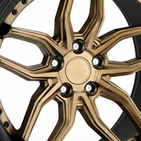 Jantes 5x114.3 légères de 20 à 24 pouces en alliage d'aluminium forgé, 2 pièces, à déport profond pour 911 Turbo S GT3, design personnalisé