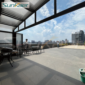 Isolamento termico veranda esterna nuovo modello di alluminio camera sole in alluminio policarbonato copertura antipioggia per la tenda retrattile balcone - Product Image 4