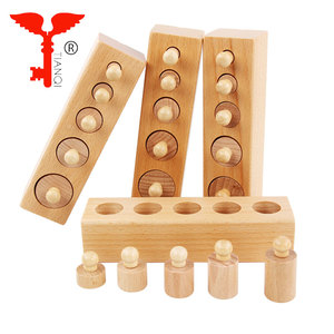 Enseignement sida Cylindre bloc Prise jouets <span class=keywords><strong>Montessori</strong></span> jouets - Product Image 1