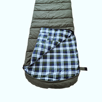 Fabricant de sacs de couchage en toile et flanelle en coton pur pour adultes avec capuche pour le camping en plein air et les voyages d'urgence