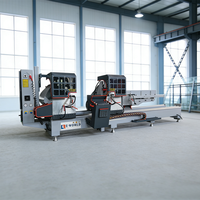 Scie à double tête CNC pour profilés aluminium, certifiée CE, machine de traitement des profilés en alliage d'aluminium CNC, prix usine