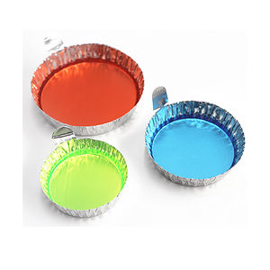 استخدام المختبر قوارب تزن المتاح مقالي الألومنيوم صحن وزنها مع مقبض - Product Image 1