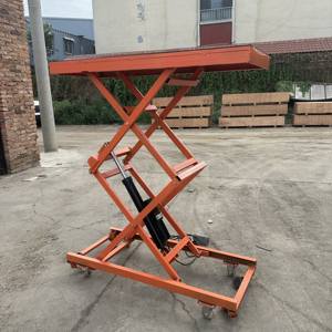 JUNCHI JUNCHI-01 petite <span class=keywords><strong>table</strong></span> élévatrice hydraulique électrique/tabouret pour la décoration de l'application de carrelage de construction murale 200kg ascenseur - Product Image 6