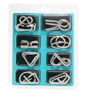 <span class=keywords><strong>IQ</strong></span> giocattoli in acciaio nastro metallico puzzle rompicapo per Adulti Set di 8 - Product Image 4