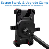 Support universel pour téléphone portable, rétroviseur de moto, pour scooter, pour vélo