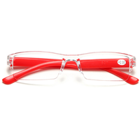 Vente en gros d'usine, lunettes de lecture ultra fines, petites, bon marché, sans monture, pour hommes et femmes