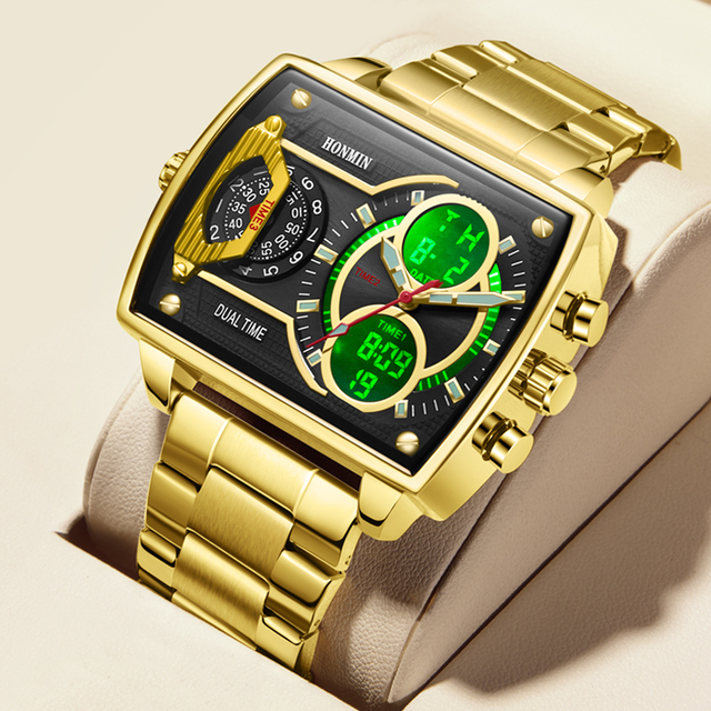 Skmei 2229 Custom Logo Diver Alarm Fashion Men Digital Watch Leather Band Luminous Multifunction Double Display Sport Watch