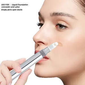 Leerer Twist-Pen Kosmetikbehälter 5 m Flüssigkeits-Grundierungs-Verschleierer und Salbe-Stift mit Pinsel Spender