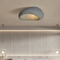 Plafonnier encastré de style Wabi-Sabi japonais, couleur crème, commande intelligente Ali pour chambre à coucher, salon, salle à manger, bureau