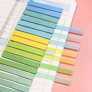 Self-Adhesive PET Material <b>Memo</b> <b>Pads</b> Brightly Colored Transparent Ruler for Back-to-School Season Student Supplies - Product Image 3