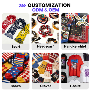 Bandana multifonctionnel personnalisé avec logo Ujoy, bandana carré en soie coloré, foulard, mouchoir imprimé, bandana classique en coton - Product Image 2