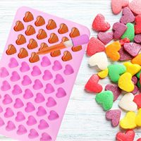 Silicone mini hartvormpje voor hartvormige snoepjes, chocolade, ijsblokjes, gelei, cake, zeep, kaarsen, DIY Valentijnscadeau