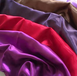 厂家直销涤纶缎面面料批发价格女装面料闪亮缎面面料连衣裙 - Product Image 2