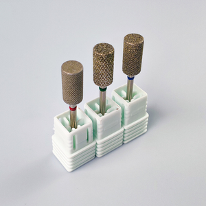 2.3mm forme de flamme haute qualité mèche à ongles cuticule outil de nettoyage excellente Dissipation thermique diamant forets à ongles - Product Image 2