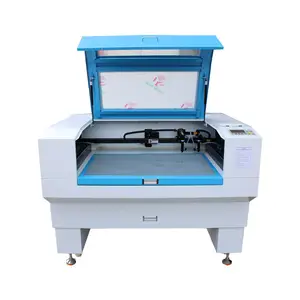 Vải Gai Dầu Nguyên Chất Công Nghiệp Tốt Nhất 2022 Máy Cắt Laser CO2 9060 180W Có Lưỡi Dao Làm Việc