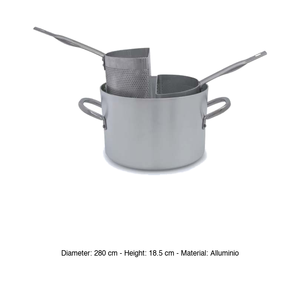 Olla alta Ballarini de aluminio, 28 x 18.5 cm de alto, suministros para hostelería y catering al por mayor - Product Image 3
