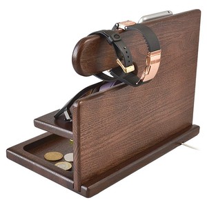 Étagère <span class=keywords><strong>de</strong></span> rangement en bois massif, table <span class=keywords><strong>de</strong></span> chevet, support pour téléphone, montre, lunettes, rangement divers, rangement <span class=keywords><strong>de</strong></span> fournitures <span class=keywords><strong>de</strong></span> bureau, étagère <span class=keywords><strong>de</strong></span> présentation - Product Image 3