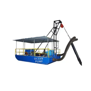 Речная Песочная транспортная свайно-папильонажный земснаряд с роторным разрыхлителем портативный дренажная машина для добычи песка