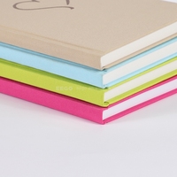 Carnets de notes A5 personnalisés en tissu de lin avec couverture rigide, design d'entreprise, logo et cadenas en forme de cœur – Vente en gros