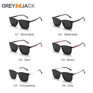 Lunettes de soleil magnétiques Greyjack 3 en 1 pour hommes, monture TR90 avec verres TAC, protection UV400, interchangeables pour la pêche et la conduite - Product Image 3
