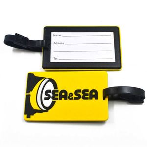 Étiquette de bagage en PVC personnalisée, tendance et créative, porte-clés promotionnel vierge et mousqueton avec logo – Vente en gros - Product Image 4