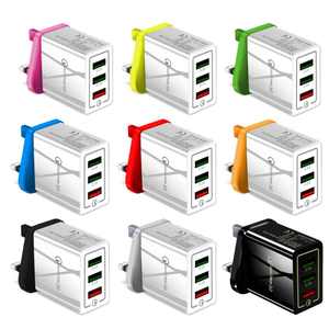 OEM ODM US EU UK Wall Travel QC 3,0 Adaptador 3 USB 18W Puertos Cargador Enchufe Cargador <span class=keywords><strong>de</strong></span> carga rápida para <span class=keywords><strong>iPhone</strong></span> para Samsung - Product Image 6