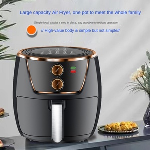 Panier antiadhésif frites de poulet 6l cuiseur à air friteuse appareils de cuisine friteuse à air chaud avec minuterie - Product Image 2