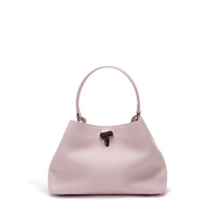 Sac à bandoulière minimaliste en cuir véritable 2026, motif litchi, décontracté, avec deux sangles, polyvalent pour femme