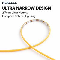 NEXCELL 24V 2.7mm Ultra Narrow COB LED Strip 400 Chip/m 7W/m CRI90 Dapat Diredupkan 4000K