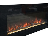 40/50/60/70/80 inchWall mounted RGB LED Electric Fireplaces, 7 colors, 750/1500W heater cheminée