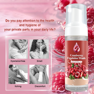 Furuize Mousse Nettoyante à la Canneberge Soin Vaginal <span class=keywords><strong>Savon</strong></span> Liquide <span class=keywords><strong>Hygiène</strong></span> <span class=keywords><strong>Intime</strong></span> Féminine Nettoyant Équilibrant le pH Mousse Lavante Yoni - Product Image 3