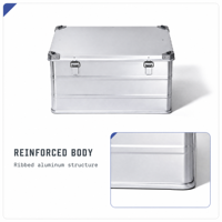 Coinnets de superposition robustes en aluminium pour boîtes industrielles, OEM/ODM disponibles, capacité 240L, résistants aux intempéries IP64, finition haute brillance