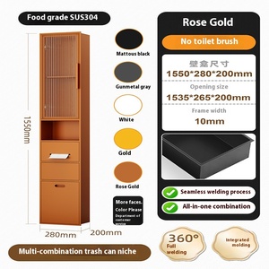 Estante moderno <span class=keywords><strong>para</strong></span> puerta de vidrio, armario de almacenamiento, nicho de <span class=keywords><strong>ducha</strong></span>, nicho empotrado, <span class=keywords><strong>estantes</strong></span> de baño montados en esquina de acero inoxidable integrados - Product Image 6