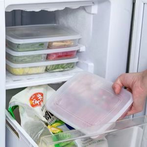 Stackable Rectangle Food <b>Container</b> M Size With Seal <b>Lid</b> For Fridge Freshness Preservation Bpa Free <b>Plastic</b> Storage Box - Product Image 1