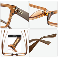 Montures optiques de haute qualité pour hommes, lunettes anti-lumière bleue, mode, TR90, métal, charnières à ressort intégrées, montures de lunettes pour femmes