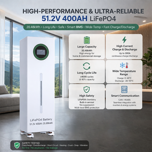 Bullcube 51.2v 400ah Energy Storage <b>Battery</b> Lithium 20.48kwh 4000 Cycles 51.2V GX-48400-RL <b>48v</b> 400ah Lifepo4 <b>Battery</b> 51.2v Energ - Product Image 5