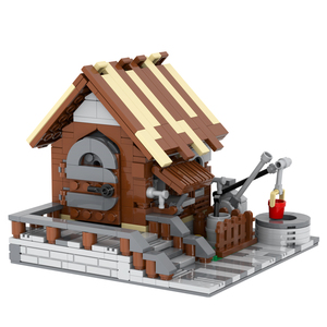 Modelo de Ladrillos de <span class=keywords><strong>Chalet</strong></span> Medieval MOC, Compatible con la Colección de Construcción MOC de la Marca, Juguete de Construcción de Arquitectura - Product Image 5