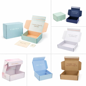 Meilleures ventes : Boîte d'emballage cosmétique personnalisée, écologique, robuste, recyclable, en carton ondulé Kraft, pour abonnement et envoi postal, pour produits de beauté - Product Image 2