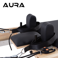 AURA Reformer Trapeze Combiné en Chêne Polyvalent et Durable, Réglable et Écologique pour Studio de Pilates et Entraînement Corporel Complet