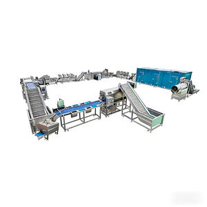 Línea de Producción Automática de Papas Fritas Francesas HT Factory Direct, Capacidad de 100-3000 kg/h, Línea de Producción de Papas Fritas Congeladas de 1500 kg - Product Image 3