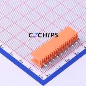 HT396V-3.96-10P Plug-in Terminal Block Through hole,P=3.96mm Connector Board-to-Board / Socket - Open 1x10P 3.96mm Orange - Product Image 2