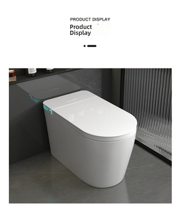 Ensemble WC intelligent en céramique automatique pour salle de bain, à poser au sol, avec télécommande NJ-90 - Product Image 6