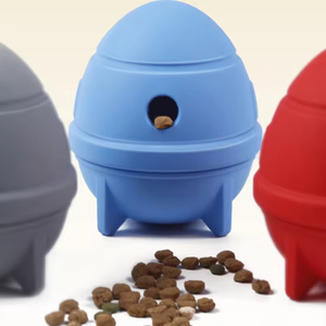 Pet Rocket Eco-vriendelijk Modern Trainingsspeeltje voor kleine honden Siliconen lekvoerspeeltje Langzaam kauwen Tandenslijpen Puzzel Interactief - Product Image 4