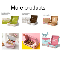 Boîte à pâtisserie écologique et recyclable avec insert, pour biscuits, cupcakes, emballage cadeau