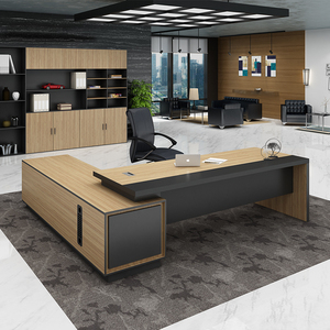 Convertible Wooden Office Mesa e cadeira definida para CEO Gerentes e Executivos <span class=keywords><strong>Computer</strong></span> Furniture para Uso Doméstico - Product Image 6